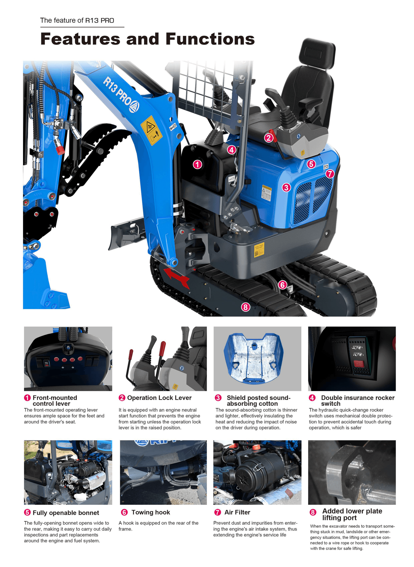 R13 PRO brochure page 1 top