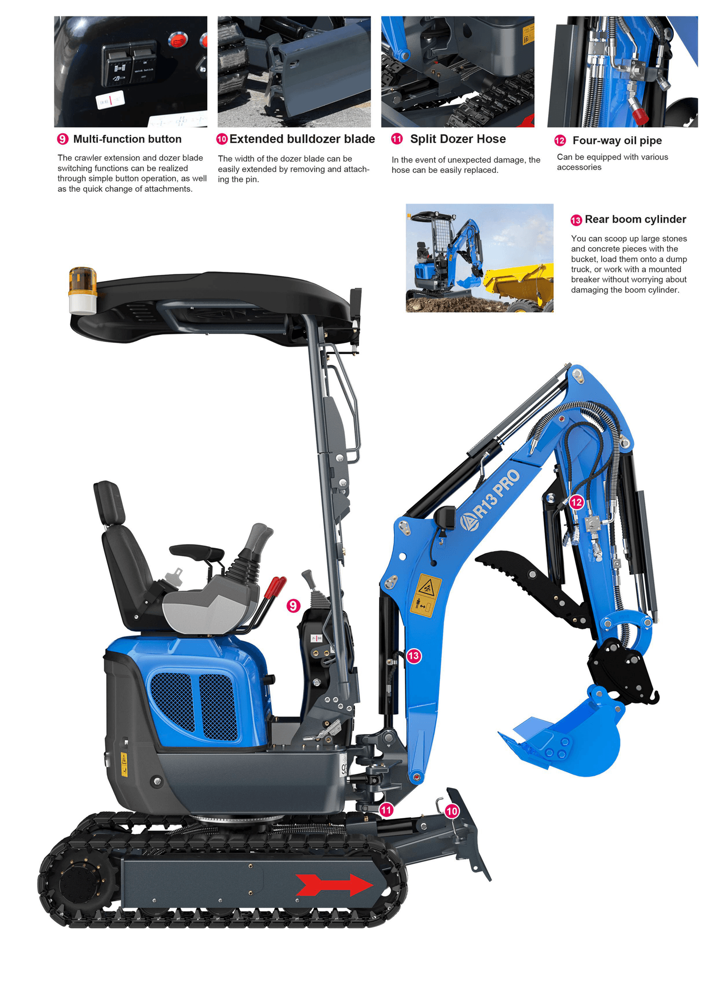 R13 PRO brochure page 1 bottom