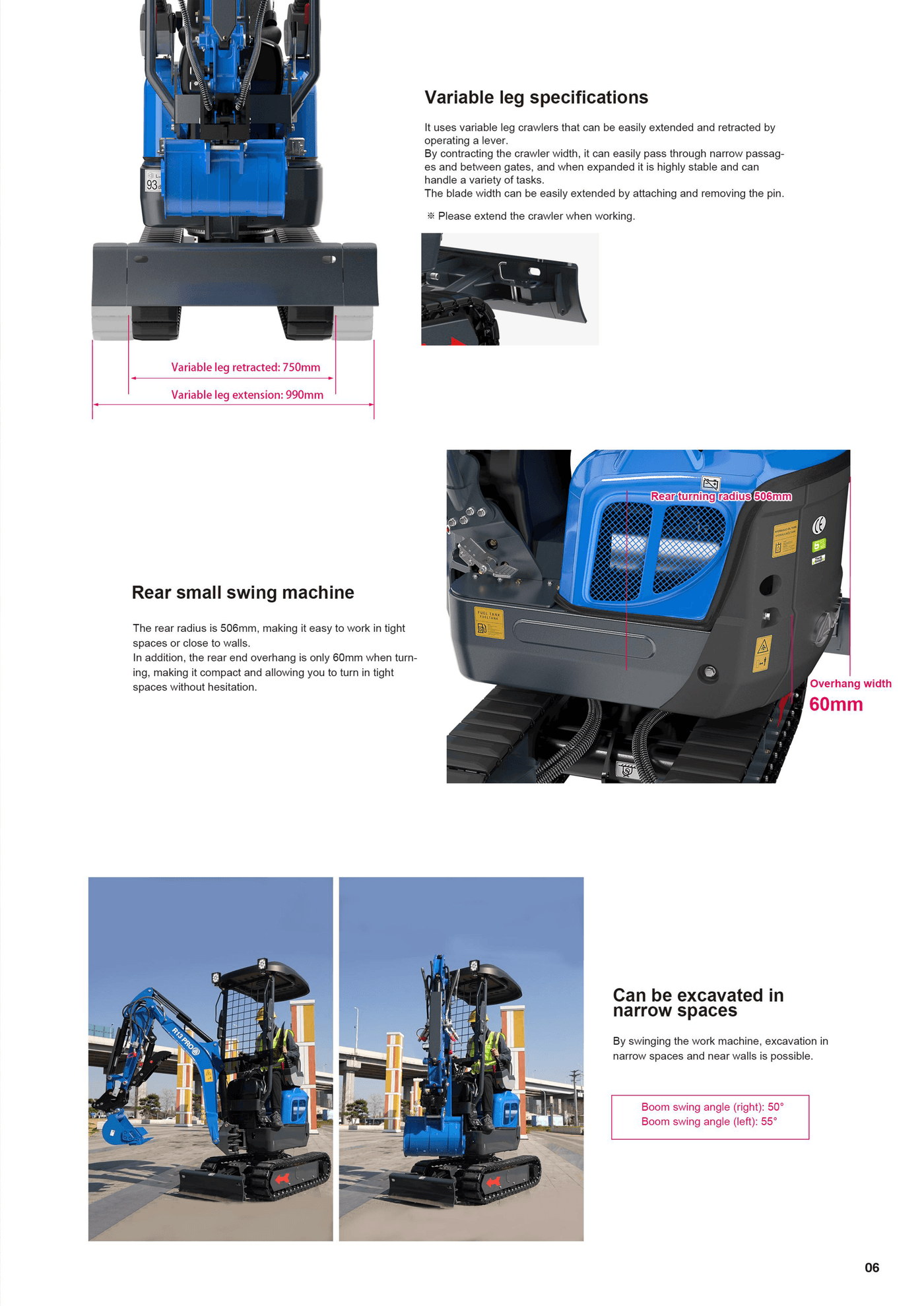 R13 PRO brochure page 2 bottom