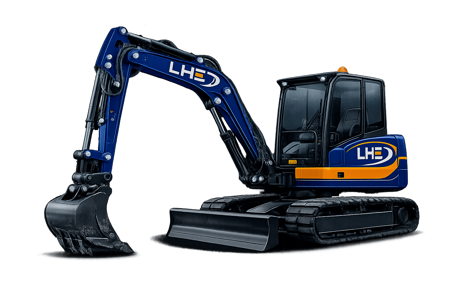 Blue Leon’s Heavy Equipment compact excavator