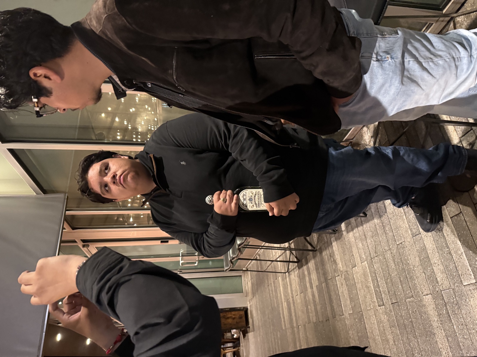 Team members talking at a gathering